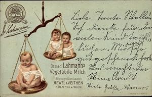 Litho Dr. med. Lahmann's Vegetabile Milch, Hewel und Veithen, Babys, Waage