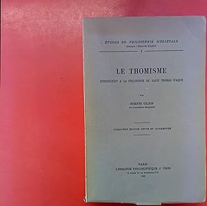 Image du vendeur pour Le Thomisme - tudes de philosophie mdivale I mis en vente par biblion2