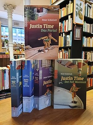 Image du vendeur pour Justin Time, 5 Bnde (so komplett): Zeitsprung / Der Fall Montauk / Das Portal / Verrat in Florenz / Mission London, mis en vente par Antiquariat Orban & Streu GbR