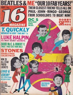 16 Magazine December 1965 Lovin' Spoonful Beatles Byrds Chris Jagger