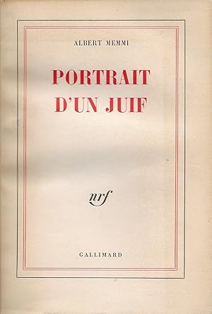 Image du vendeur pour Portrait d'un juif & La libration du juif : Portrait d'un juif II. mis en vente par Librairie Les Autodidactes - Aichelbaum