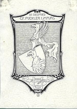 5 heraldische Exlibris. Die Künstler: W. Ehringhausen (f. Pückler; Klischée) - A. Daniel (f. sich...