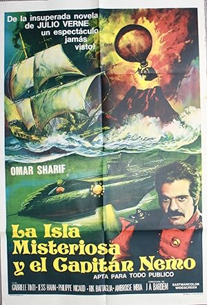 Imagen del vendedor de [One-Sheet Film poster] La Isla Misteriosa y el Capitan Nemo (The Mysterious Island) a la venta por Dendera