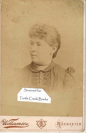 Seller image for Cabinet Card Photograph Portrait - Unidentified Woman from Rochester NY 1886 - 1894 for sale by ! Turtle Creek Books  !