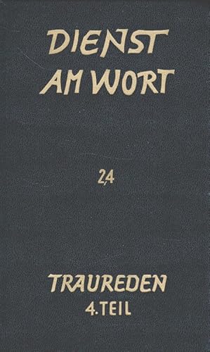 Bild des Verkufers fr Dienst am Wort 2.4 Traureden - Kasualien zum Verkauf von Versandantiquariat Nussbaum