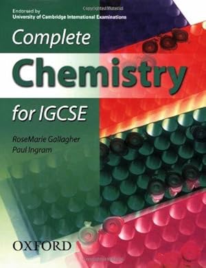 Imagen del vendedor de Complete Chemistry for IGCSE: Endorsed by University of Cambridge International Examinations a la venta por WeBuyBooks