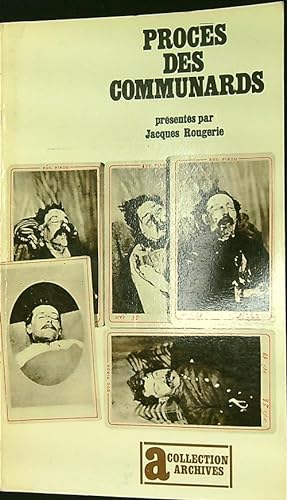 Bild des Verkufers fr Proces des communards zum Verkauf von Librodifaccia