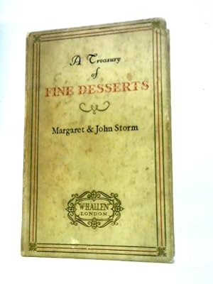 Bild des Verkufers fr A Treasury of Fine Desserts zum Verkauf von World of Rare Books