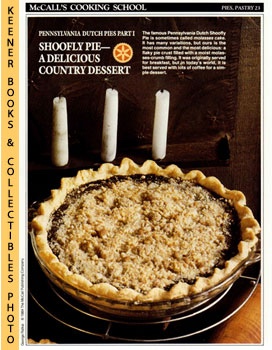 McCall's Cooking School Recipe Card: Pies, Pastry 23 - Shoofly Pie : Replacement McCall's Recipag...