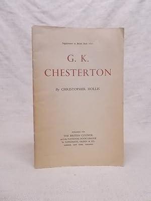 Seller image for G. K. CHESTERTON for sale by Gage Postal Books