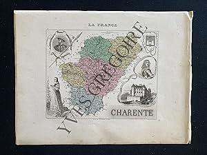 CARTE DU DEPARTEMENT DE LA CHARENTE