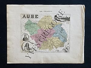 CARTE DU DEPARTEMENT DE L'AUBE