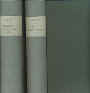 Lexicon Platonicum sive vocum Platonicarum Index, 2 Bde. zsm. Vol. 1, Vol. 2 et 3.