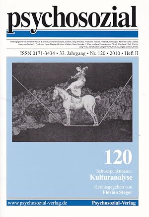 Bild des Verkufers fr psychosozial. 33. Jahrgang, Nr. 120 - 2010, Heft II. Schwerpunktthema: Kulturanalyse. zum Verkauf von Fundus-Online GbR Borkert Schwarz Zerfa