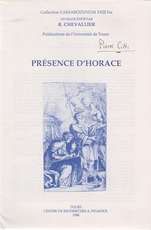 Bild des Verkufers fr Riche et pauvre Horace. La presence d'Horace au XIXe sicle en France. [Du: Collection Caesarodunum 23 bis, Prsence d'Horace]. zum Verkauf von Fundus-Online GbR Borkert Schwarz Zerfa