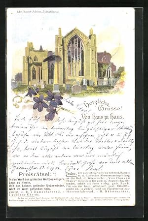 Seller image for Postcard Melrose, Blick auf die Abtei for sale by Bartko-Reher