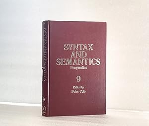 Syntax and Semantics: Pragmatics