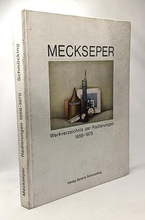 Seller image for Meckseper - werkverzeichnis der Radierungen 1956-1975 for sale by crealivres