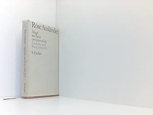 Hügel / aus Äther / unwiderruflich: Gedichte und Prosa 1966-1975 (Rose Ausländer, Gesammelte Werk...