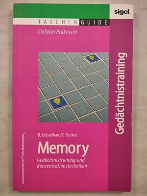 Imagen del vendedor de Memory. Gedchtnistraining und Konzentrationstechniken. Taschen Guide. a la venta por KULTur-Antiquariat