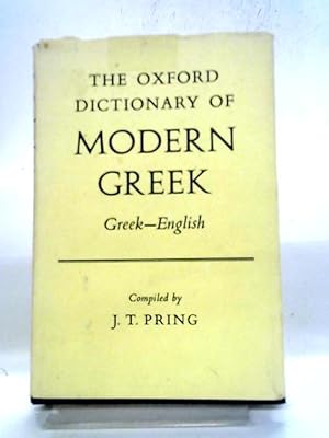 Image du vendeur pour Greek-English (Oxford Dictionary of Modern Greek) mis en vente par World of Rare Books