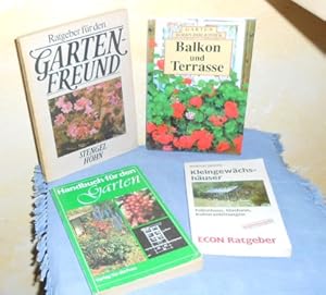 4 Ratgeber / Handbücher für Garten, Pflanzen, Blumen im Konvolut