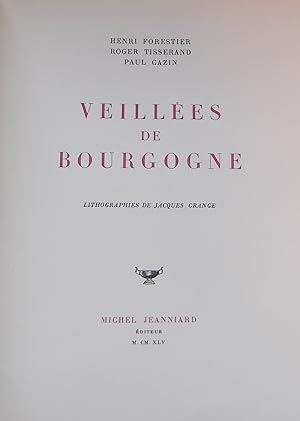 Seller image for Veilles de Bourgogne. for sale by Le Cabinet d'Amateur