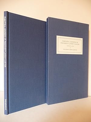 Farewell Address of President Jimmy Carter: January 14, 1981, (Signed & Limited)