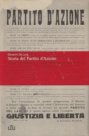 Autografato ! Storia del Partito d'Azione