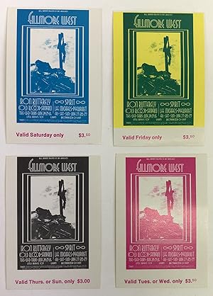 Bild des Verkufers fr Original Bill Graham Presents Ticket Set BG-179 Iron Butterfly zum Verkauf von Second Story Books, ABAA