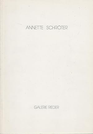 Seller image for Annette Schr�ter for sale by Leipziger Antiquariat