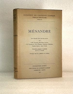 Seller image for M?nandre Sept Exposes Suivis De Discussions Par E. W. Handley, Walther Ludwig, F. H. Sandbach, Fritz Wehrli, Christina Dedoussi, Cesare Questa, Lilly Kahil for sale by boredom books