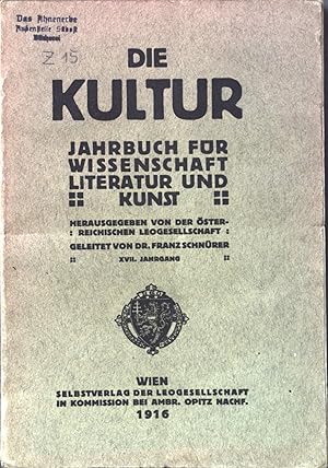 Immagine del venditore per Land und Leute in Kurland. - in: Die Kultur. Jahrbuch fr Wissenschaft Literatur und Kunst. XVII. Jahrgang. venduto da books4less (Versandantiquariat Petra Gros GmbH & Co. KG)