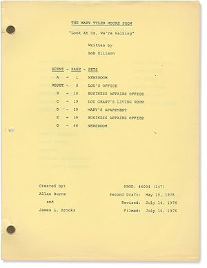 Image du vendeur pour The Mary Tyler Moore Show: Look at Us We're Walking (Original post-production script for the 1976 television episode) mis en vente par Royal Books, Inc., ABAA