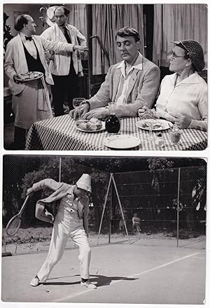 Bild des Verkufers fr Monsieur Hulot's Holiday [Les Vacances de Monsieur Hulot] (Four original photographs from the 1953 film) zum Verkauf von Royal Books, Inc., ABAA