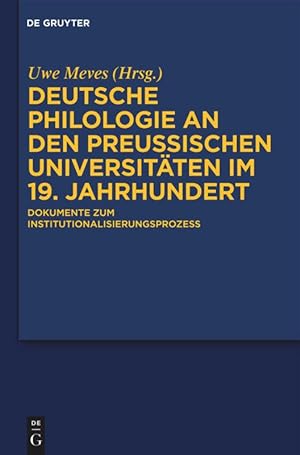 Immagine del venditore per Deutsche Philologie an den preussischen Universitaeten im 19. Jahrhundert. 2 Baende venduto da moluna