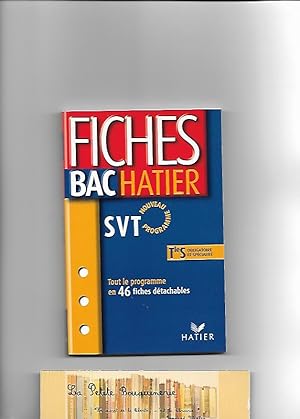 Imagen del vendedor de Fiches Bac Hatier : Sciences de la Vie et de la Terre, terminale S - Enseignement obligatoire et de spcialit a la venta por La Petite Bouquinerie