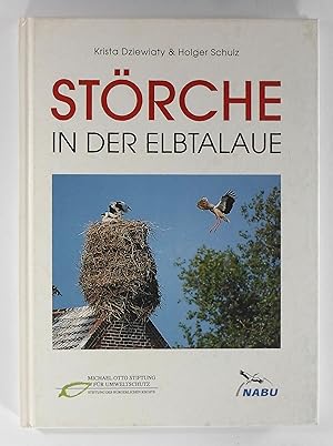 Störche in der Elbaue. Herausgegeben von NABU.