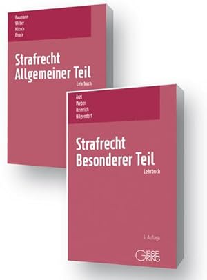 Seller image for Buchpaket "Strafrecht, Allgemeiner Teil" (Baumann/Weber/Mitsch/Eisele), 13. Aufl. 2021 und "Strafrecht, Besonderer Teil" (Arzt/Weber/Heinrich/Hilgendorf), 4. Aufl. 2021 for sale by Rheinberg-Buch Andreas Meier eK