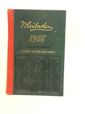 Bild des Verkufers fr Whitaker's Almanack 1956 : Complete Edition zum Verkauf von World of Rare Books