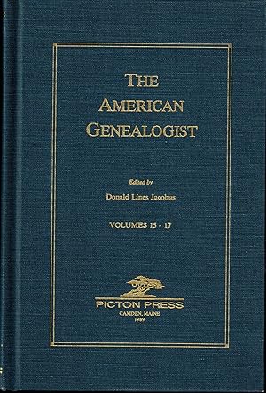 Image du vendeur pour The American Genealogist Volumes 15-17 mis en vente par UHR Books
