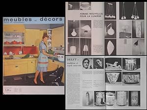 MEUBLES ET DECORS n°740 1960 LUMINAIRE, BINY, DISDEROT, LIES COSJIN, WESTENENK