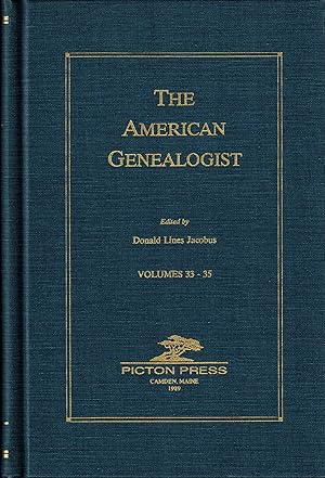 Image du vendeur pour The American Genealogist Volumes 33-35 mis en vente par UHR Books