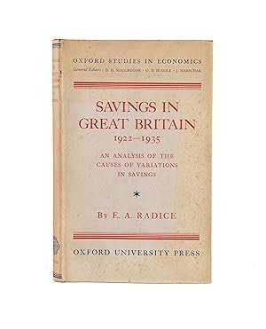 Bild des Verk�ufers f�r Savings in Great Britain 1922-1935. zum Verkauf von Maggs Bros. Ltd ABA, ILAB, PBFA