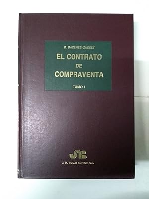 Imagen del vendedor de El contrato de compraventa, I a la venta por Libros Ambig