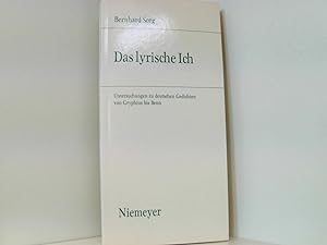 Seller image for Das lyrische Ich: Untersuchungen zu deutschen Gedichten von Gryphius bis Benn (Studien zur deutschen Literatur, 80, Band 80) for sale by Book Broker