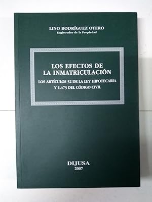 Image du vendeur pour Los Efectos de la Inmatriculacin mis en vente par Libros Ambig