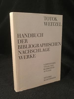 Seller image for Handbuch der Bibliographischen Nachschlagewerke for sale by ANTIQUARIAT Franke BRUDDENBOOKS
