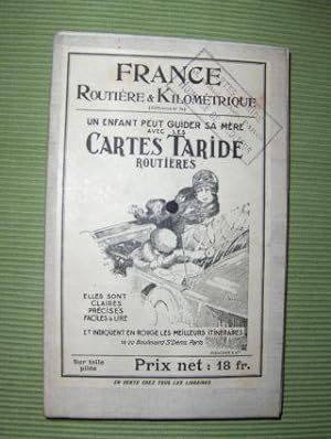 CARTE DE FRANCE Routiere et Kilometrique indiquant les Grands Itineraires Automobiles *.