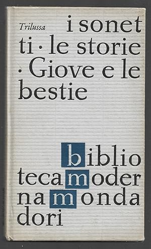 Bild des Verkufers fr I Sonetti - Le Storie Giove e le bestie zum Verkauf von Sergio Trippini